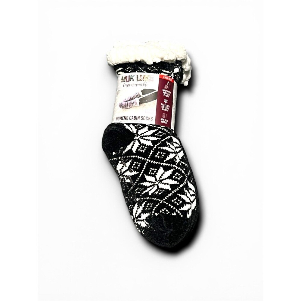 Muk Luks Women's Cabin Socks - S/M (5-7) 2-Pack